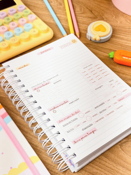 Agenda Escolar Infantil Personalizada Capivara Datada 2025