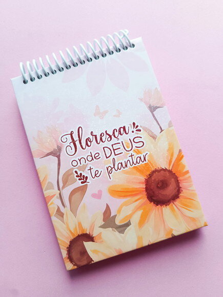 Bloco Personalizado Motivacional A6 Lembrancinha Cristã