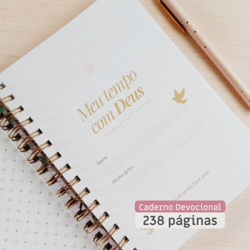 Caderno Devocional Cristão Feminino Meu Tempo com Deus