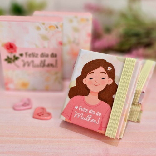 Chaveiro Post It Dia das Mulheres Lembrancinha