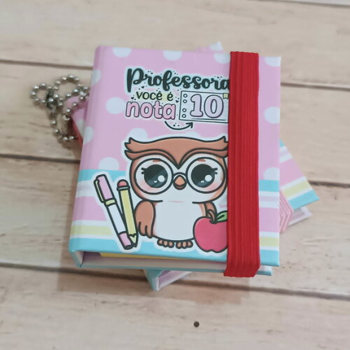 Chaveiro Post It Dia dos Professores Lembrancinha Presente