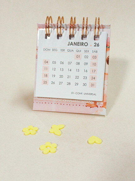 Mini Calendário de Mesa 2026 Presente Dia dos Professores