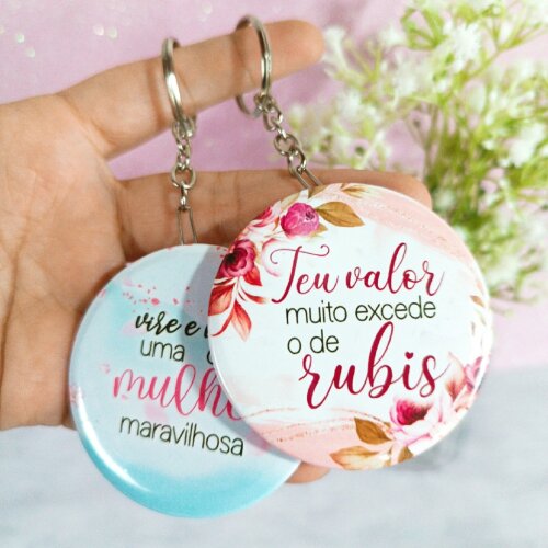 Mini Espelho de Bolsa Personalizado com Nome ou Inicial | Lembran