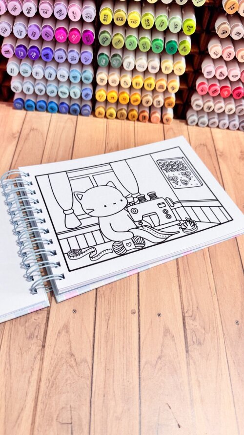 Livro de Colorir Personalizado 50 Desenhos Artesanal