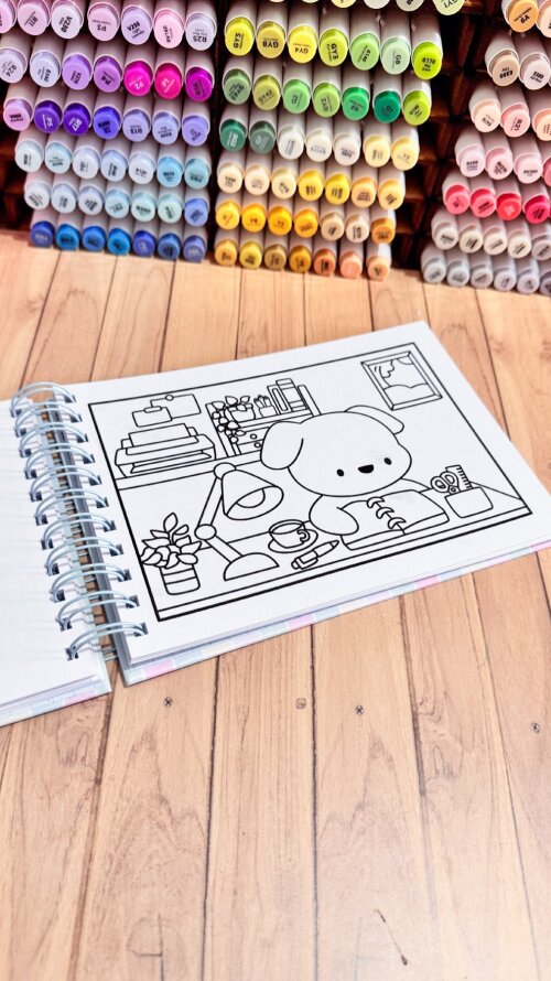 Livro de Colorir Personalizado 50 Desenhos Artesanal
