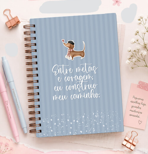 Caderno Personalizado com Nome A5 | Caderno Fofo Menina