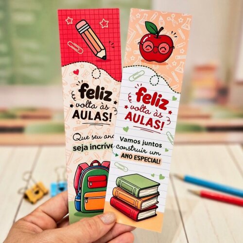 1000 Marca-Páginas Personalizados para Volta às Aulas | Lembrancinha Escolar