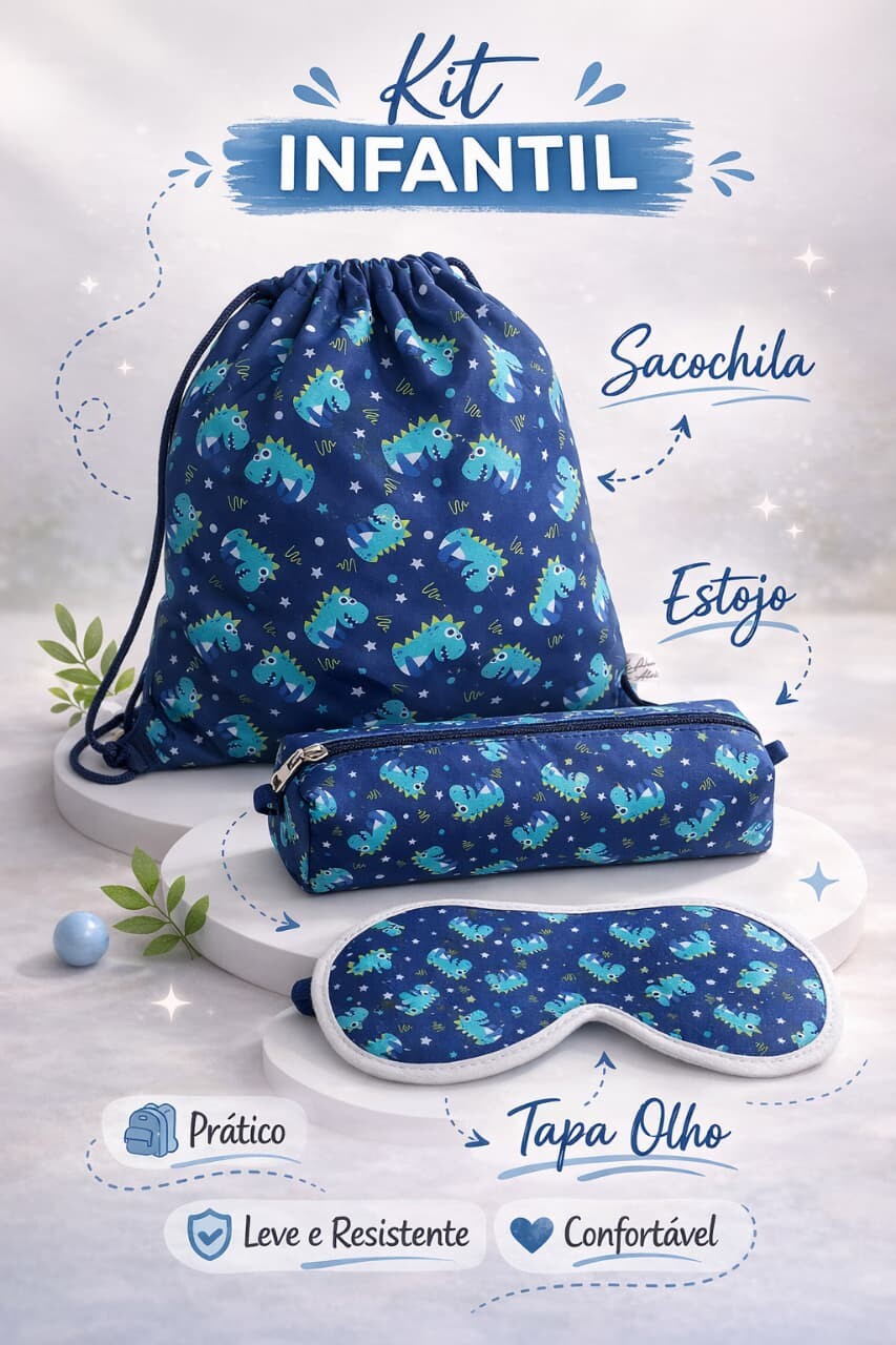 kit infantil personalizado dinossauro