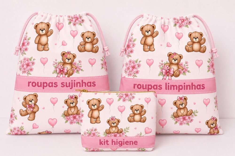 kit higiene escolar creche maternidade enxoval viagem