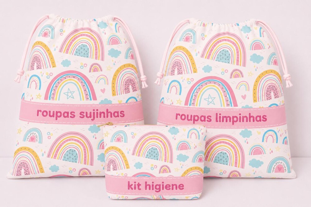 kit higiene escolar creche maternidade enxoval viagem