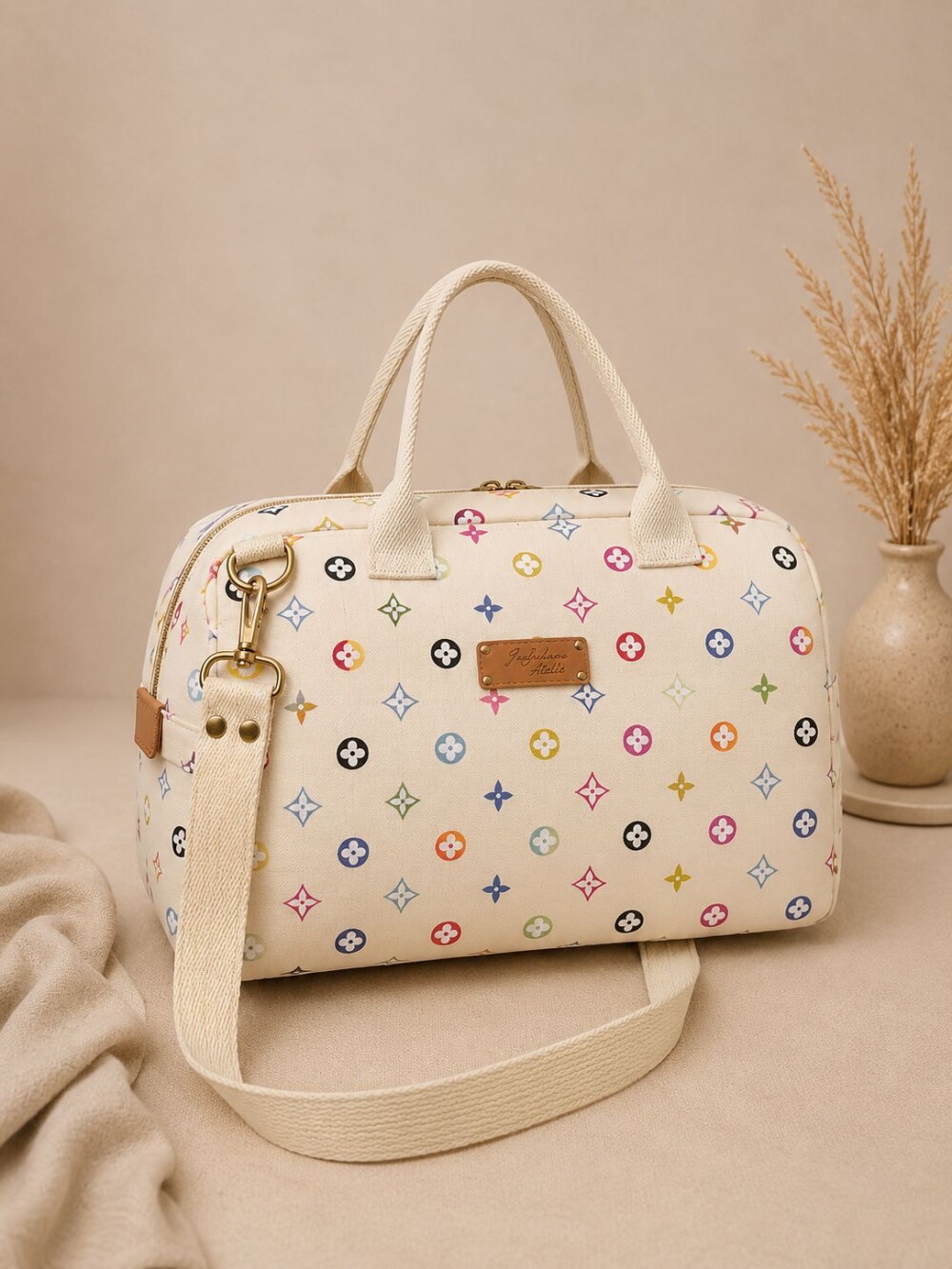 bolsa feminina de tecido termica impermeavel