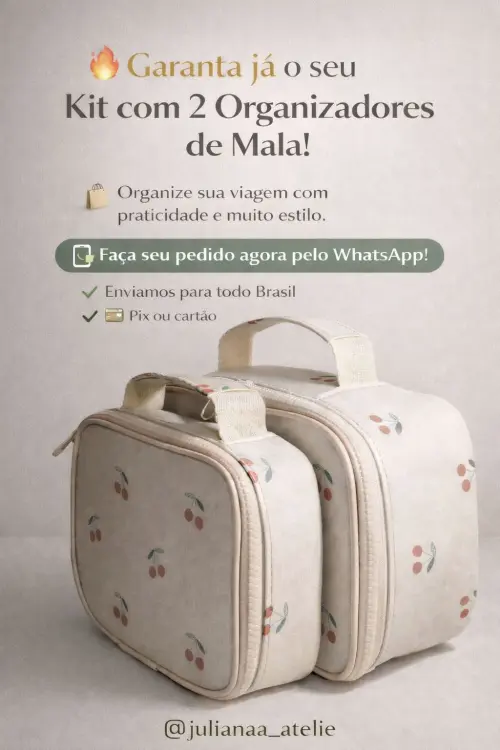 kit organizador de mala