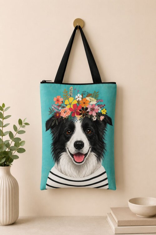 bolsa pet boder collie