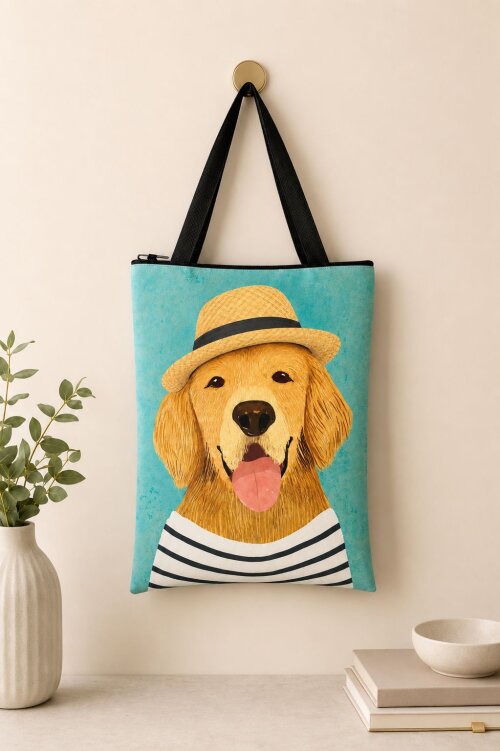 bolsa personalizada pet golden retriever