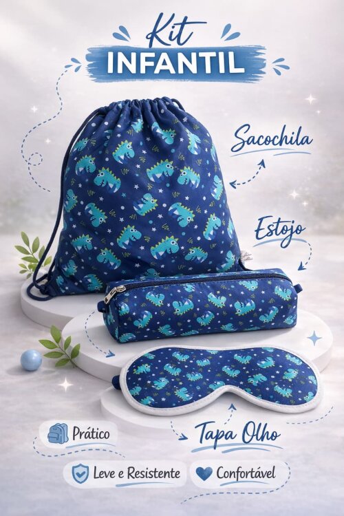 kit infantil personalizado dinossauro