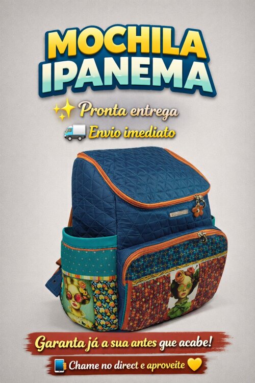 mochila feminina pronta entrega
