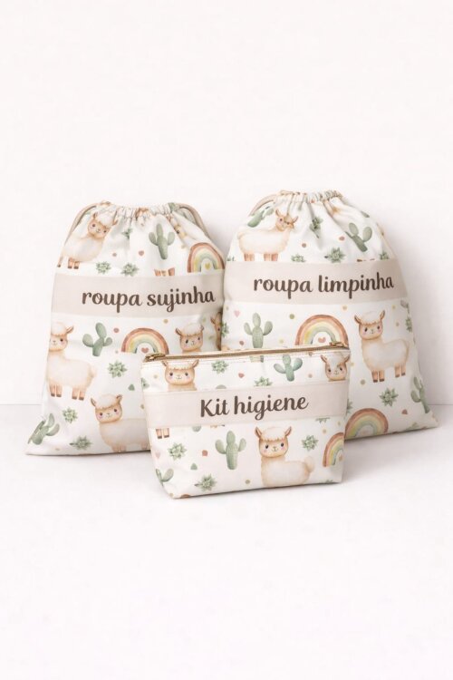 kit higiene escolar creche maternidade enxoval viagem