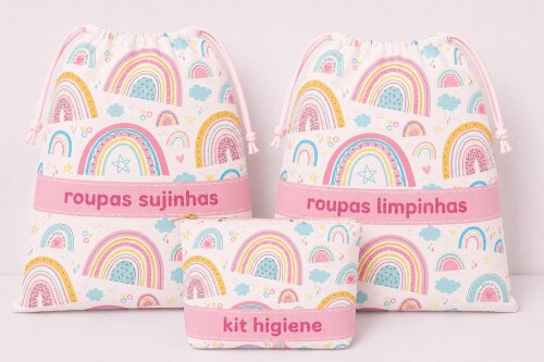 kit higiene escolar creche maternidade enxoval viagem