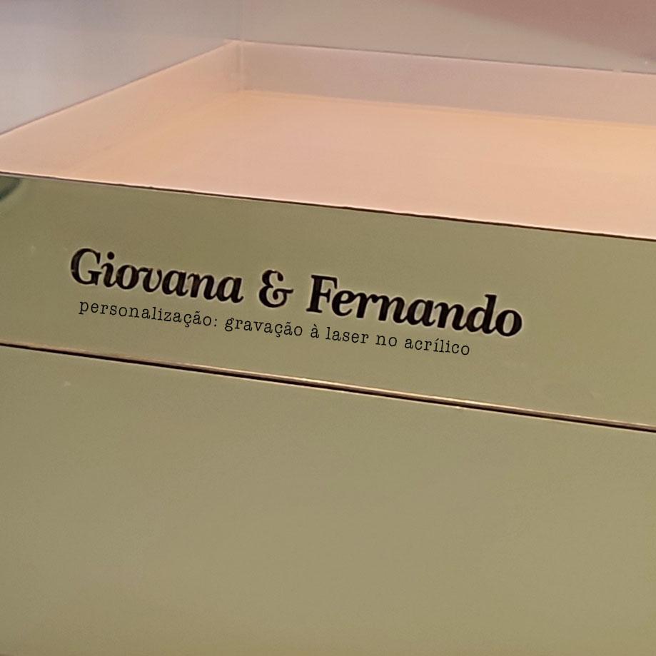 Expositor ou Caixa Cúpula com gaveta alta Linha Premium