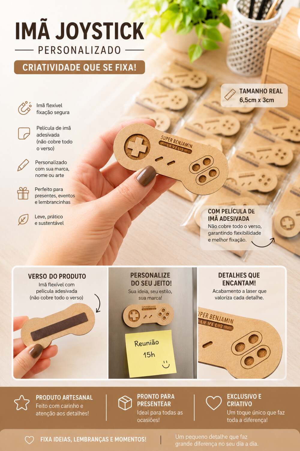 Lembrancinha Joystick - controle gamer