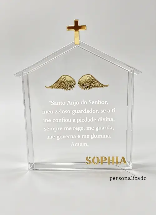 Presente de bebê Capela Acrílica Personalizada