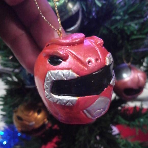 Capacete Power Rangers para Árvore de Natal (unidade)