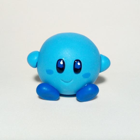 Kirby (azul) de biscuit