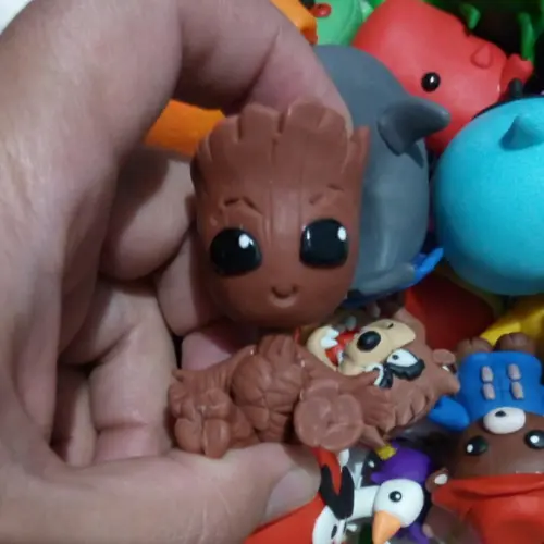 Baby Groot (pequeno) de biscuit