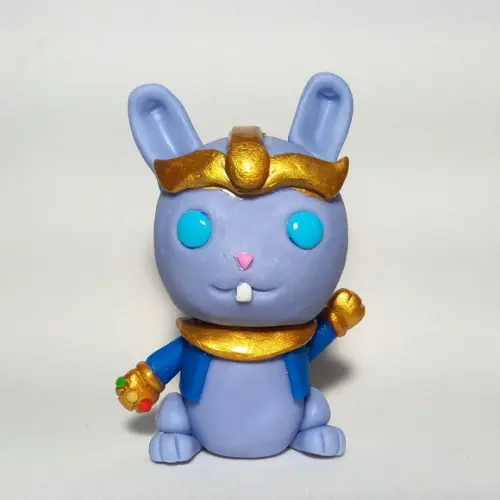 Coelhinho da Páscoa Thanos de biscuit