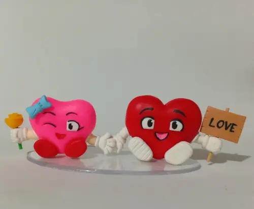 Coraçõezinhos Personalizados de Biscuit (unidade)