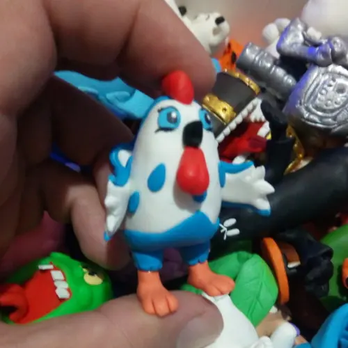 Galinha Azul de biscuit