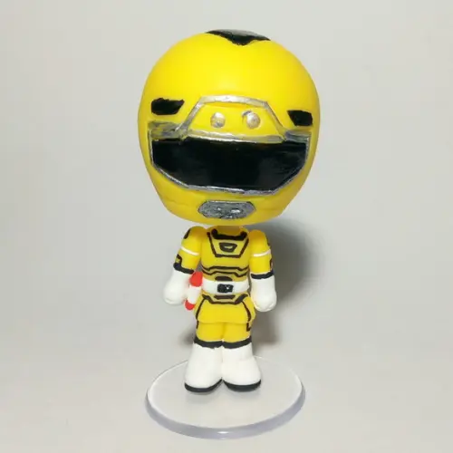 Power Ranger Turbo Amarela de biscuit