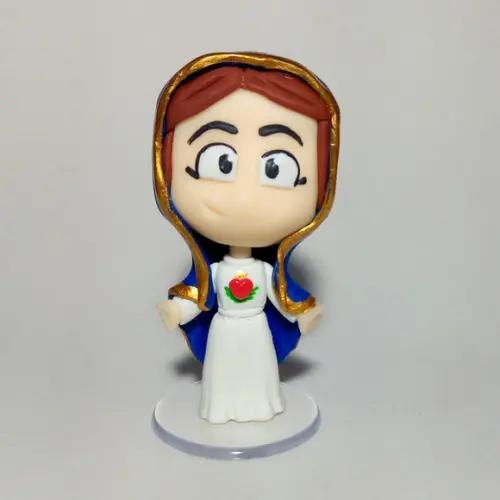 Virgem Maria de biscuit
