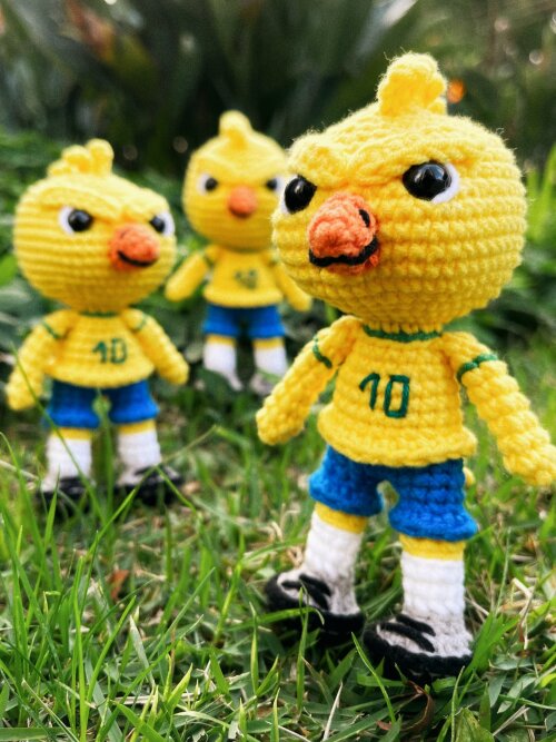 Canarinho Pistola Amigurumi