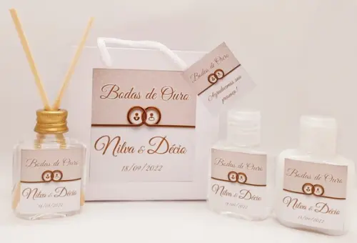 Kit Luxuoso Bodas de Ouro Completo