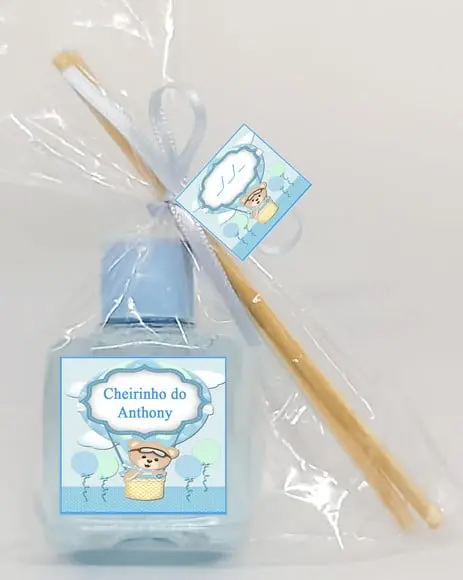Aromatizador Chá de Bebê/maternidade Ursinho Baloeiro