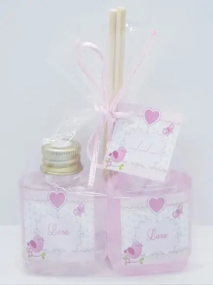 Kit Luxuoso Aromatizador/álcool Gel/ Saquinho