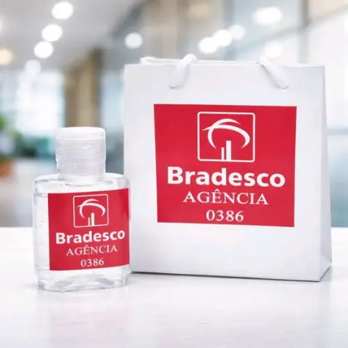 Brinde para Empresa Kit Luxuoso Álcool Gel 70º Promoção