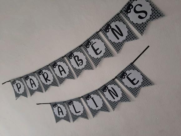 Banderiola Personalizada Mulher Gato