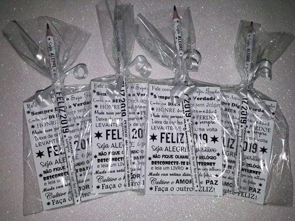 Bloquinho de Anotação + Lápis Fim de Ano