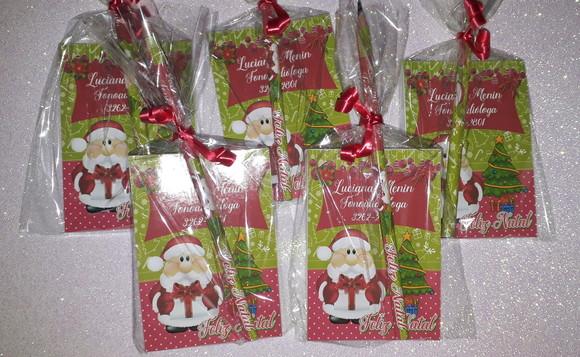 Bloquinho de Anotação + Lápis Natal