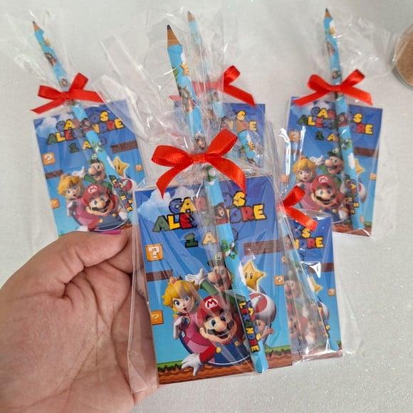 Bloquinho de Anotação + Lápis Super Mario