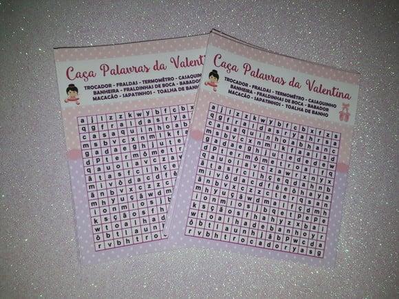 Caça Palavras para Chá de Bebê
