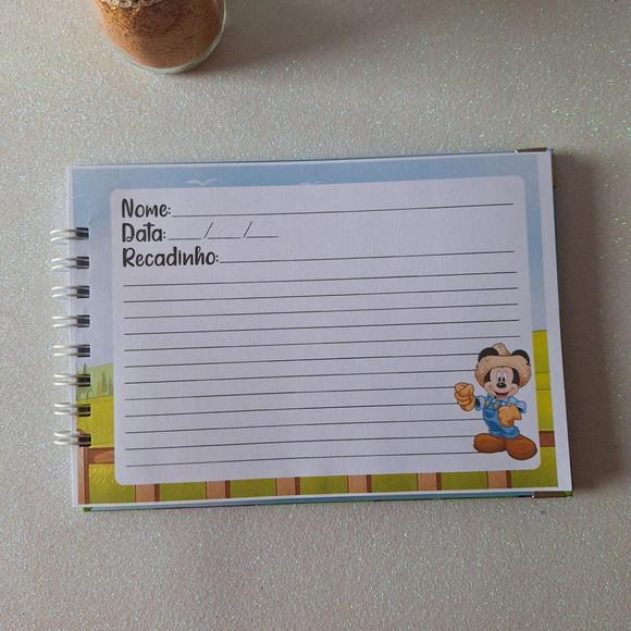 Caderno de Recados Aniversário Mickey Fazendeiro