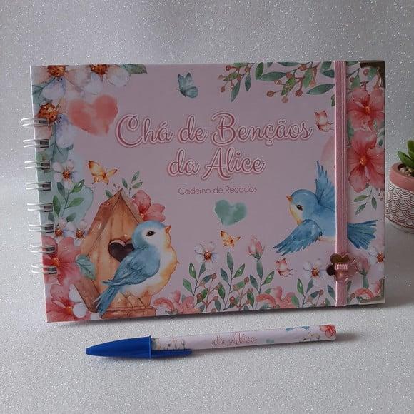 Caderno de Recados Chá de Bebê