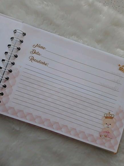 Caderno de Recados Chá de Bebê