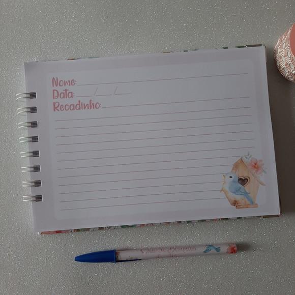 Caderno de Recados Chá de Bebê