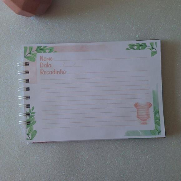 Caderno de Recados Chá de Bebê
