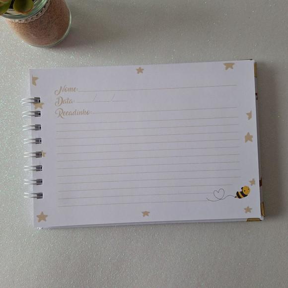 Caderno de Recados Chá de Bebê Abelhinha