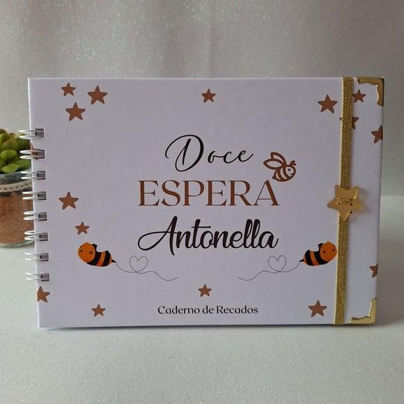 Caderno de Recados Chá de Bebê Abelhinha